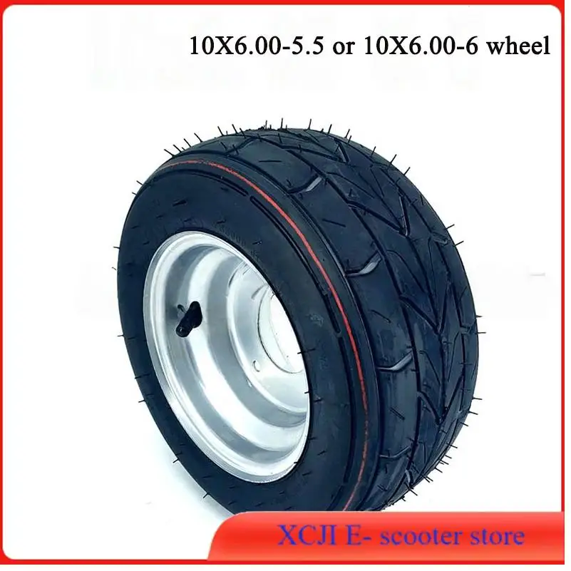 

10X6.00-5.5 10X6.00-6 Vacuum tire belt with 3-hole wheel hub FOR electric tires modified kart cart ATV tire accessories