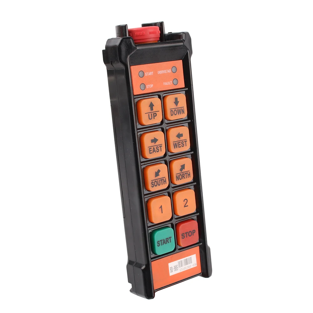 BD-B8S 8 channels indsutrial remote controller switches water-proof Hoist Crane Control Lift Crane hydraulic valves