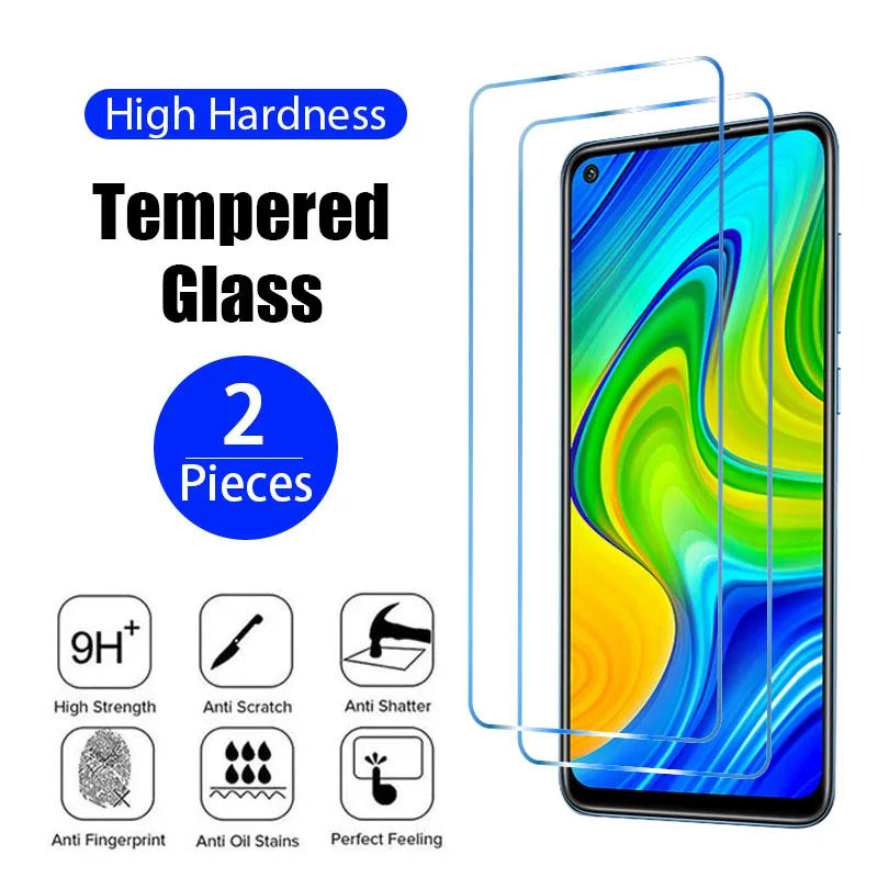 2PCS Tempered Glass for Redmi Note 12 11 10 9 8 Pro Plus 12S 11S 10S 9S 9T Screen Protector for Redmi 12 12C 10C 9C 9A Glass