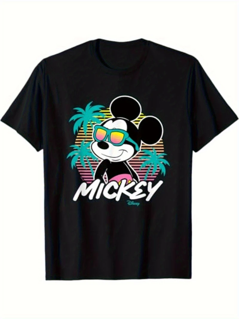 

Mickey Friends Sunset T-shirt Fabric Is Comfortable and Soft, Suitable for Everyday Wear and Can Be Machine Washed.