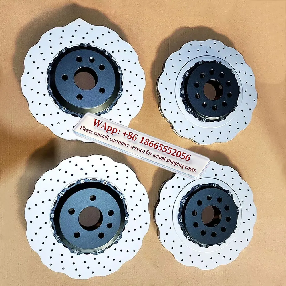 Hsingyik 400 MM 356 MM 390 MM Custom Design 2 Piece Wave Design Rotor Brake Disc for Au di S6 S7 S8 RS6 RS7