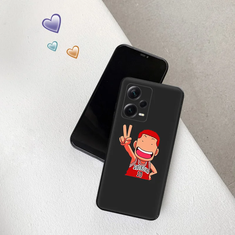 Silicone Soft Phone Case for Redmi Note 13 Pro 4G 5G 12 12c 13c Note12Pro Note13 Xiaomi 12t 12x 13Lite 12Lite Slam Dunk Cover image 2