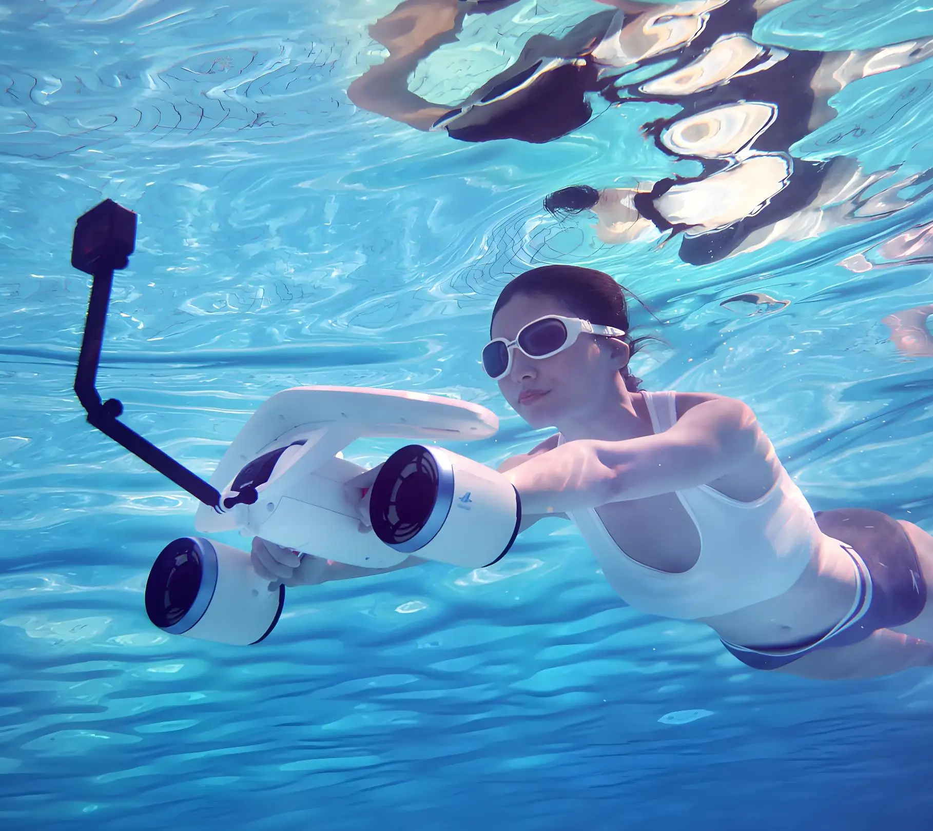 

520W Dual-motor Underwater Thruster, High-speed Propeller, Underwater Scooter, Lithium Battery, Long Battery Life