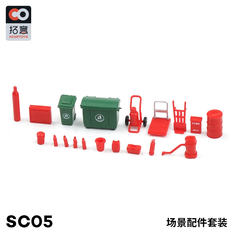 XCARTOYS 1/64 Scene model Repair accessories Car repair tool kit, children's transportation toys, Christmas gifts for children.