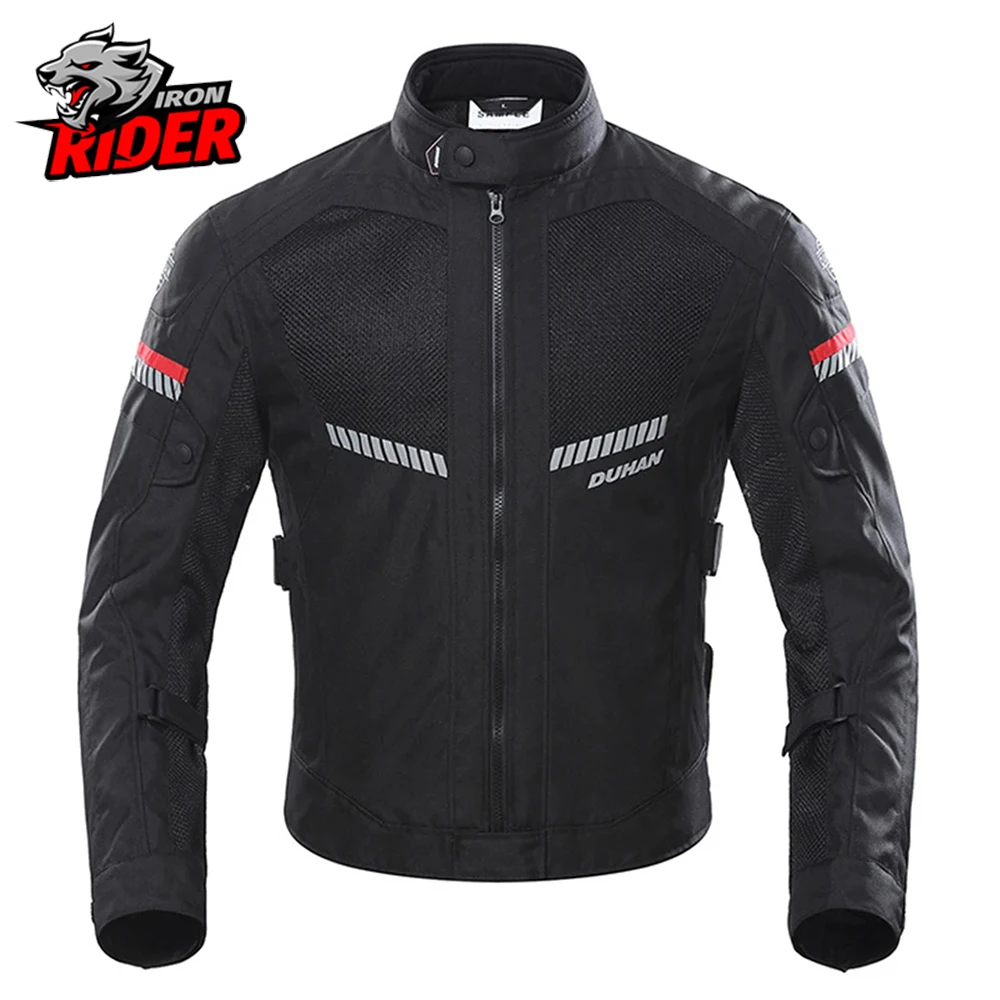 

New Motorcycle Jacket Summer Breathable Road Racing Clothing Motocross Equipment Built-in Chest Protection Moto Clothing