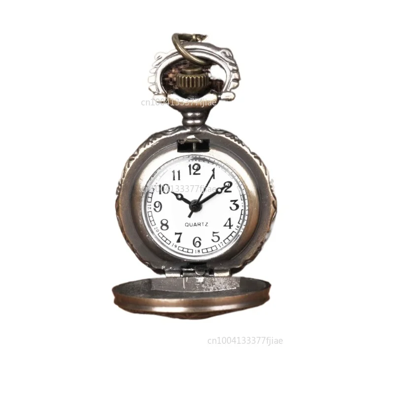 Distintivi per orologi da tasca al quarzo Vintage falce Hammer Pocket Watch collana con ciondolo in bronzo orologio a catena Fashion Emblem Top Gifts