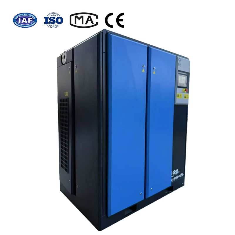 

China Manufacture ZAT-120 120HP 90KW IP54 Two Stage Screw Air Compressor for Textile Cement Industry
