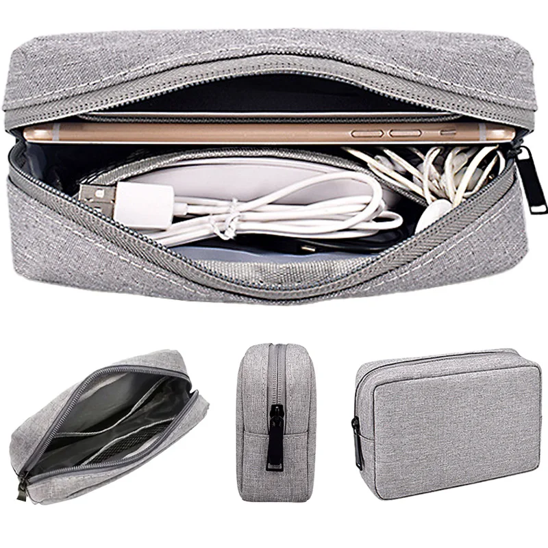 Storage Bag Cable Cord Organizer Travel Bag Watch band Electronics SD Card Power Bank Charger USD Cable Cell Phone Storage Bag