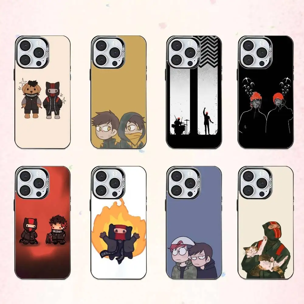 

C-Cartoon C-Cute 21P Phone Case For iPhone17,16,15,14,13,12,11 Plus,Pro Max Colored Silver Plated Inside Cover