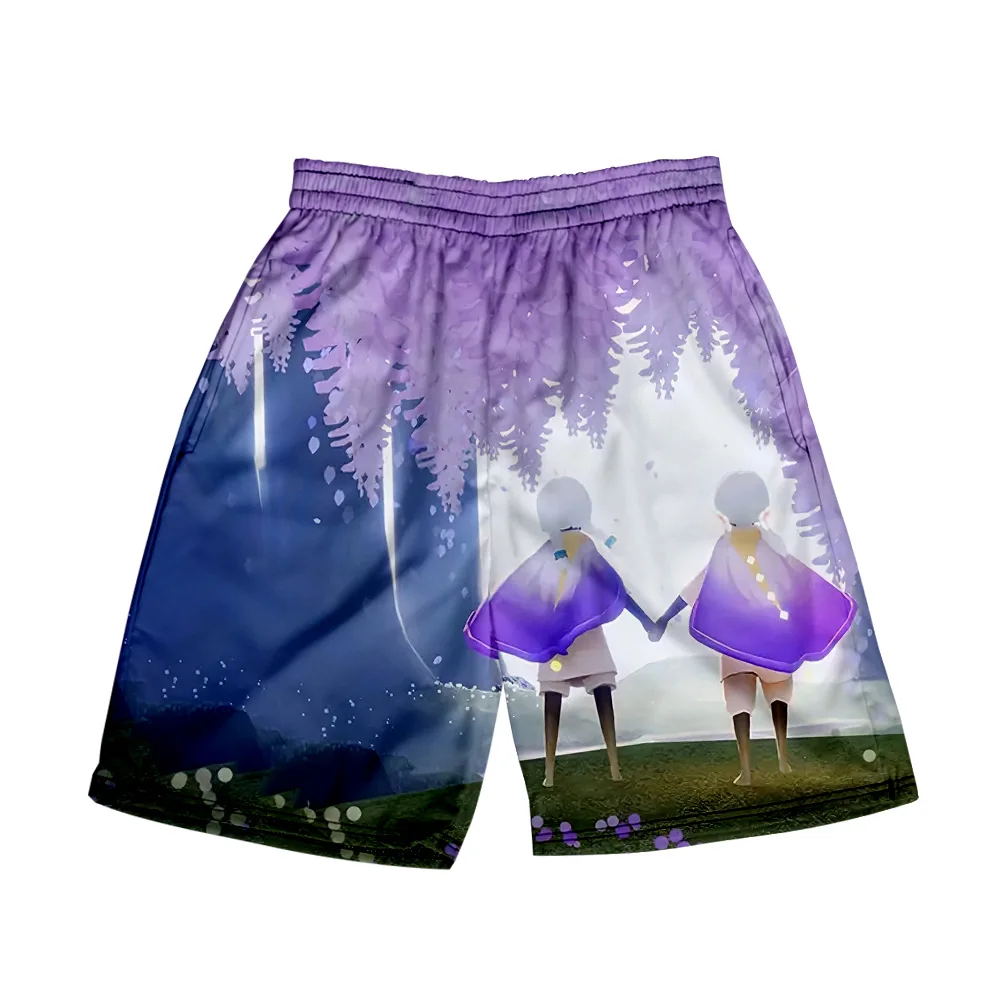 Sky Children of the Light Game Merch Print Summer Women/Men  Elastic Waist Streetwear Shorts Kawaii Beach Shorts pants