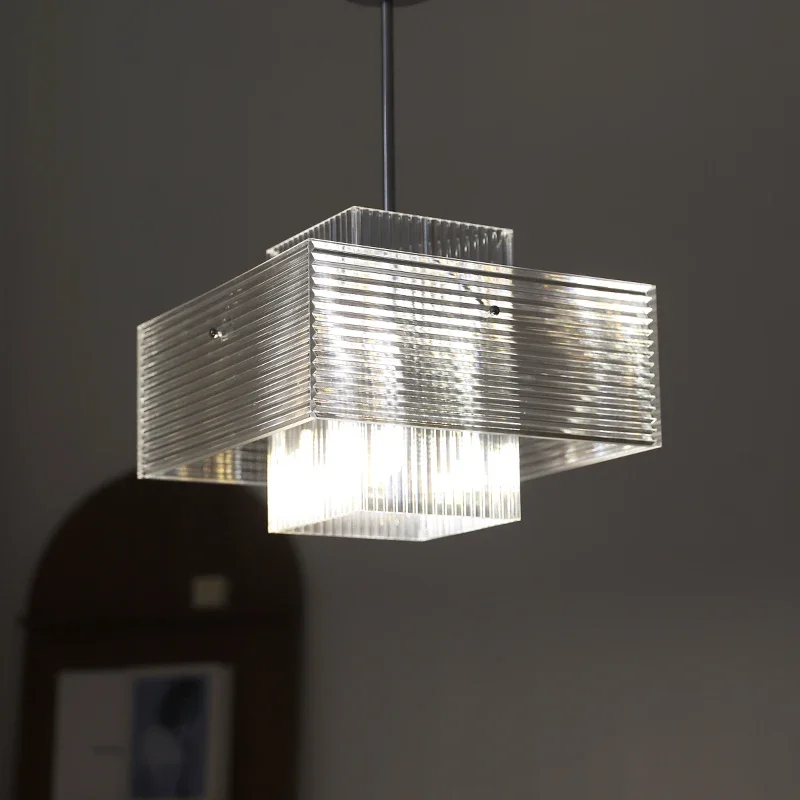 Chinesische geometrische industrielle Stil Wohnzimmer Pendelleuchte moderne und einfache erfrischende Lampe für Esszimmer Schlafzimmer Leuchten