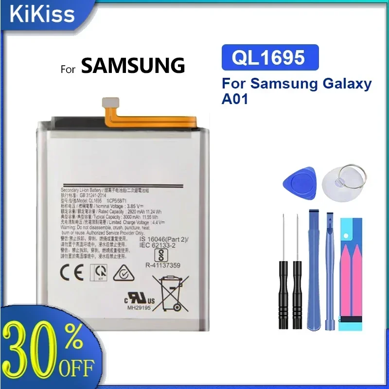 Replacement Battery QL1695 3000mAh For Samsung Galaxy A01 Portable batteries