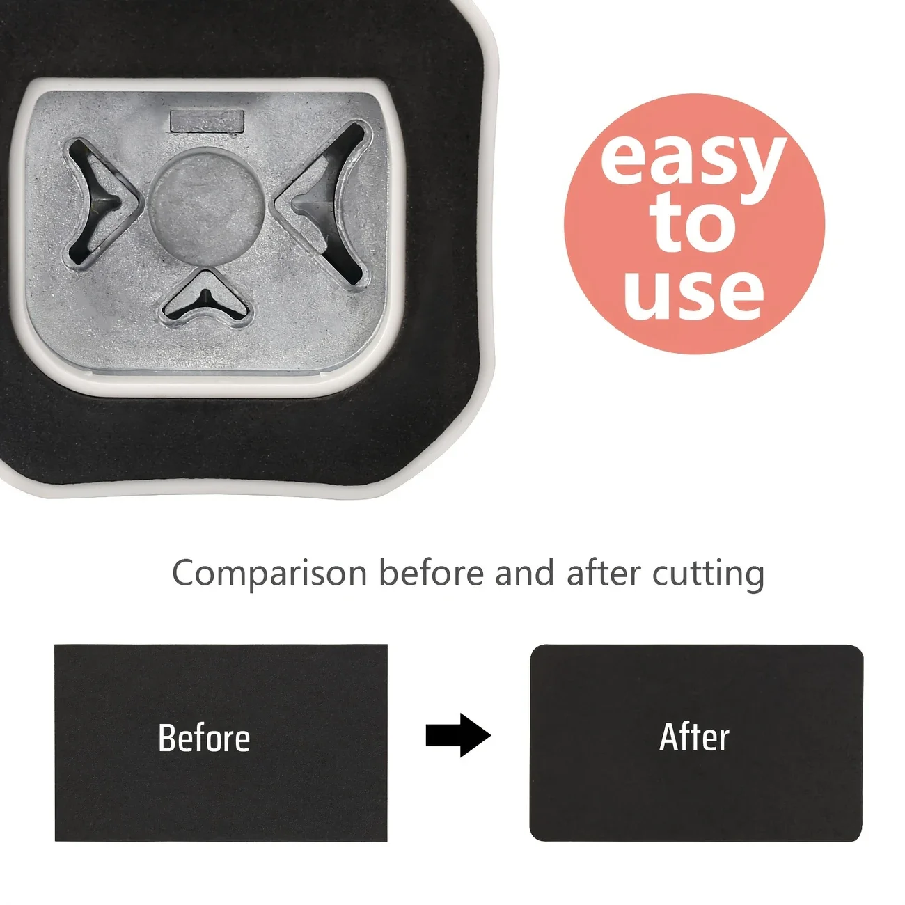 3 In1 Mini Corner Trimmer Corner Durable Rounder Punch R4/R7/R10mm Round Corner Trimmer DIY Paper Cutter Card