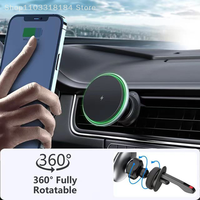 15W Magnetic Wireless Car Phone Holder Adjustable 360 degrees Car Charger For iPhone15 14 13 Pro  Universal Phone