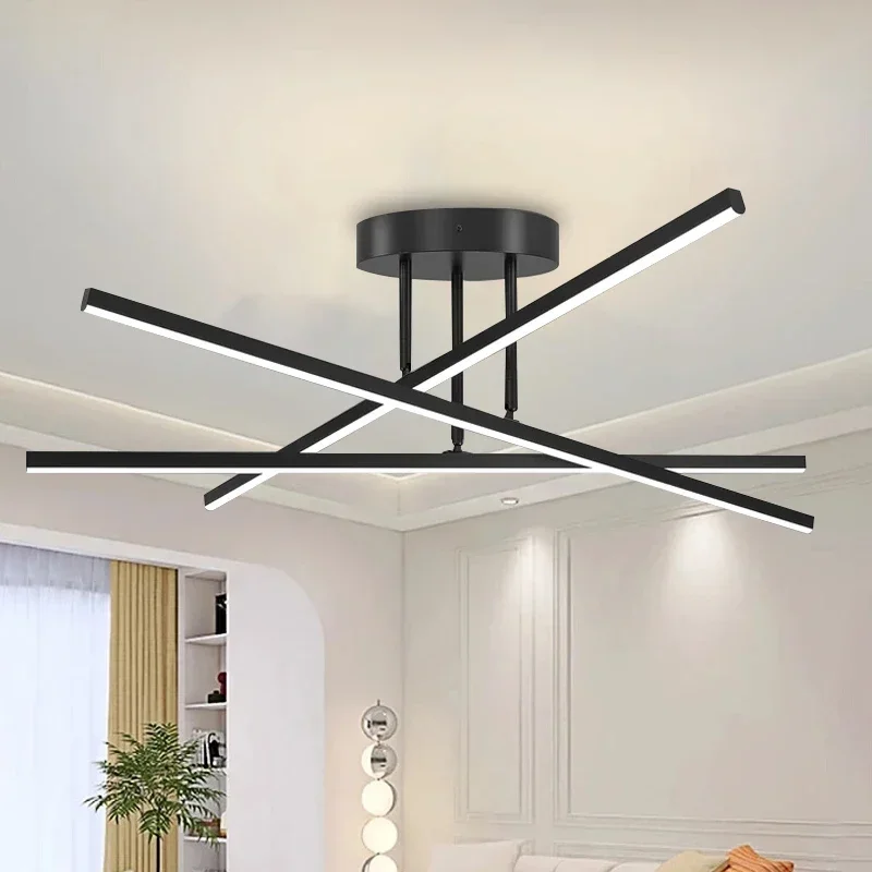 Pendant Light Living Room Light Nordic Lighting Fixtures Modern And Simple Gold Black Aluminum Bedroom Dining Room Main Light