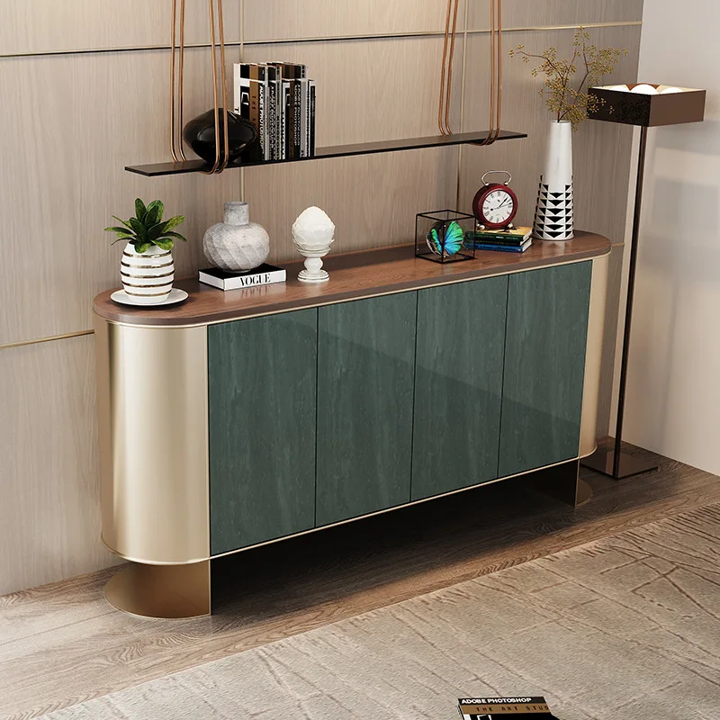 LTT Italian light luxury dining side cabinet high-end feeling wall decorative cabinet modern simple entrance cabinet