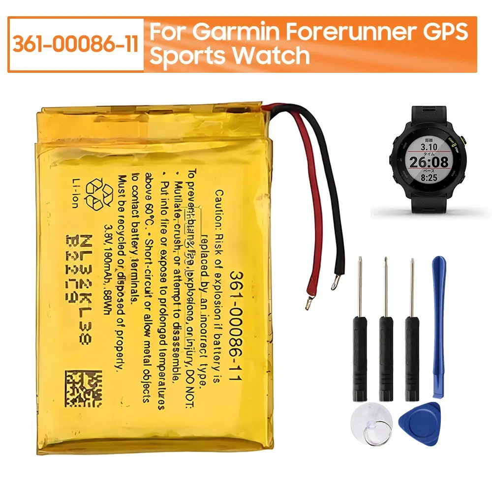 Watch Replacement Battery For Garmin Forerunner GPS Sports 361-00086-11