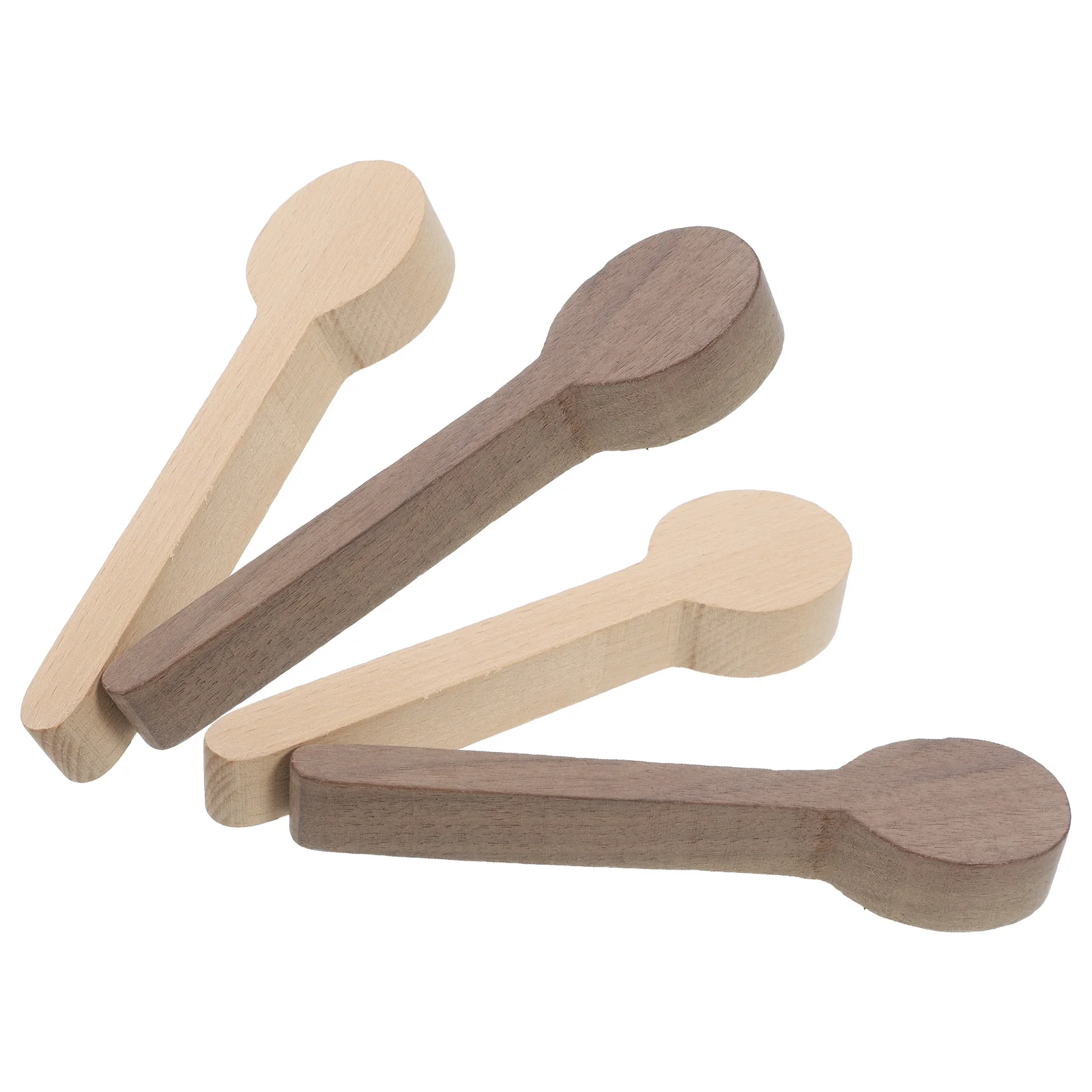 

4pcs Carving Spoons Diy Whittling Kit Unfinished Wooden Scoops Smooth Surface Beginner Friendly Craft Tools Diy Wood Blank Scoop