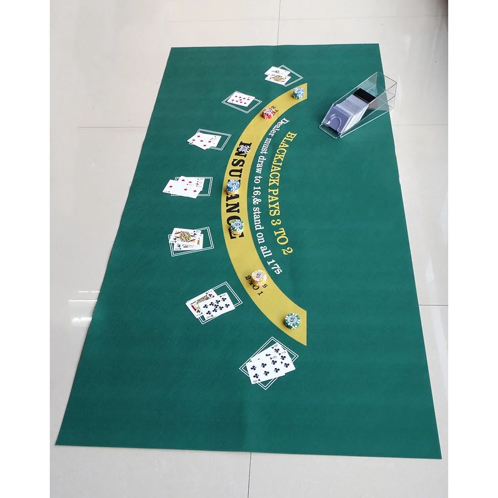 180x90 سنتيمتر بوكر مفرش المائدة غير المنسوجة النسيج Blackjack لعبة مفرش المائدة الألعاب الترفيه كازينو الملحقات المهنية