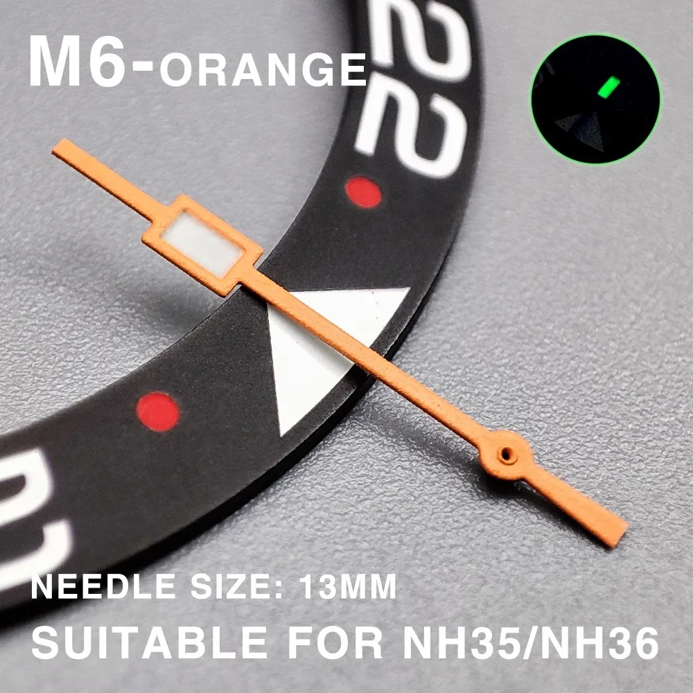 Modified Accessories NH35 Hands Luminous Mercedes/Seconds Watch Hands Fit NH36/4R Movement