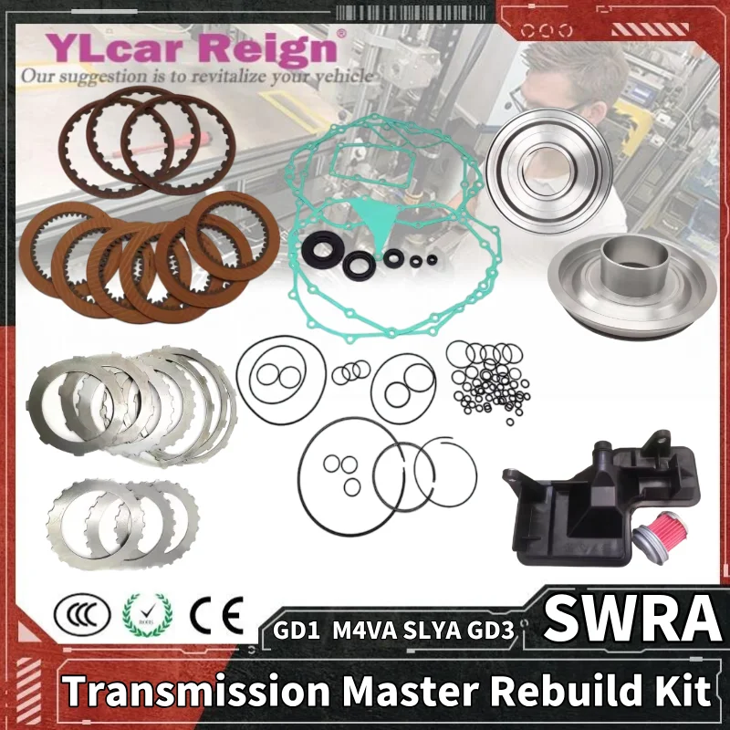 

GD1 SWRA M4VA SLYA GD3 CVT Auto Transmission Master Overhaul Rebuild Repair Kit Seals Piston Friction Disc For Honda Fit Car