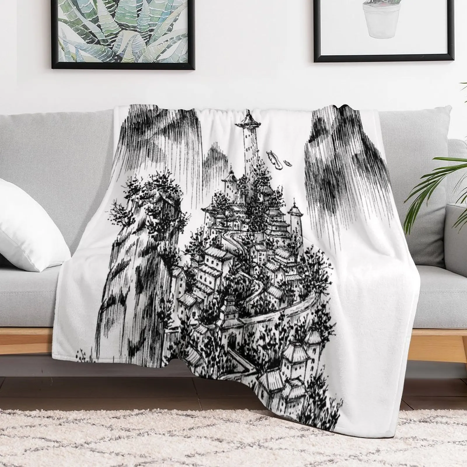 

Avatar Air Temples Mountain Design Throw Blanket Luxury Thicken Decorative Beds Blankets Giant Sofa Softest Blankets