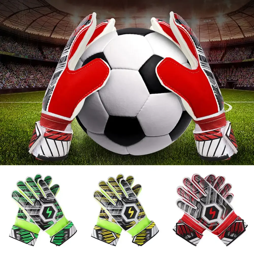 1 Pair Adult Child Rubber Football Gloves Sport Goalkeeper Anti-slip Gloves Goalkeeper Neutral Men Women Goalie Gloves