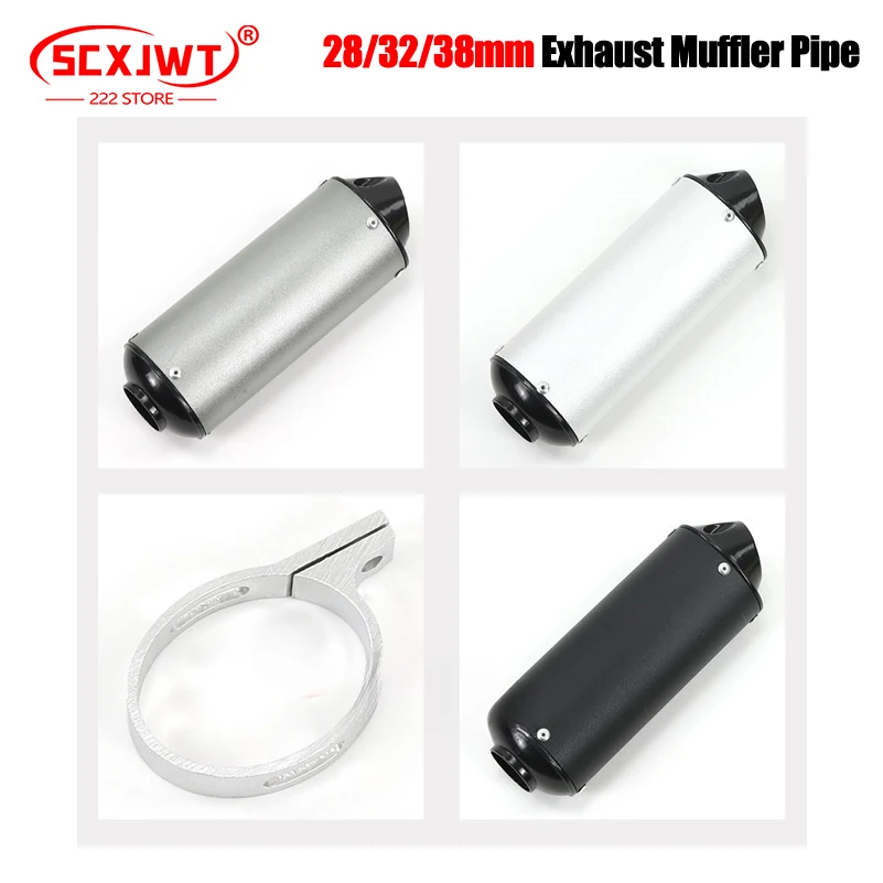 

For Off-road motorcycle 80cc 125cc 140cc 150cc 160cc Dirt Pit Bike Universal 28mm 32mm 38mm Motorcycle ATV Exhaust Muffler Pipe