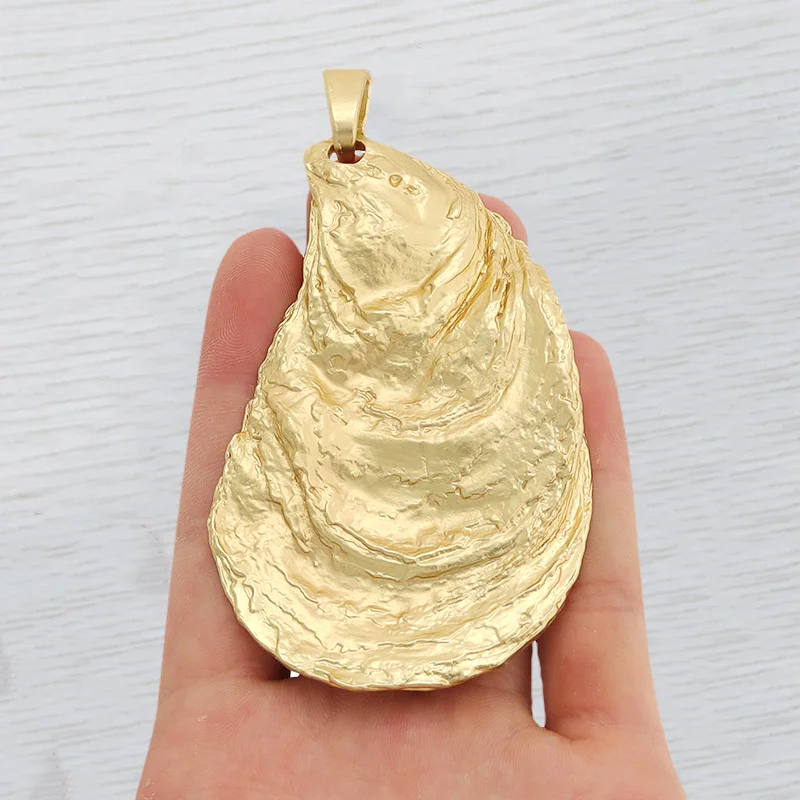 1 x Matte Gold Color Large Round/Rectangle Shape Hammered Chic Elegant Pendant DIY Necklace Bracelet Jewelry Making