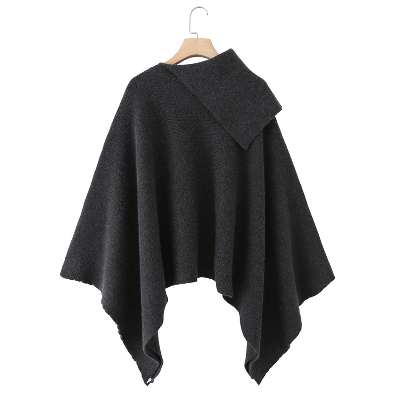 KEYANKETIAN Winter New Women's Casual Bat Sleeve Asymmetric Collar Knitted Cloak Women Irregular Sweater Coat