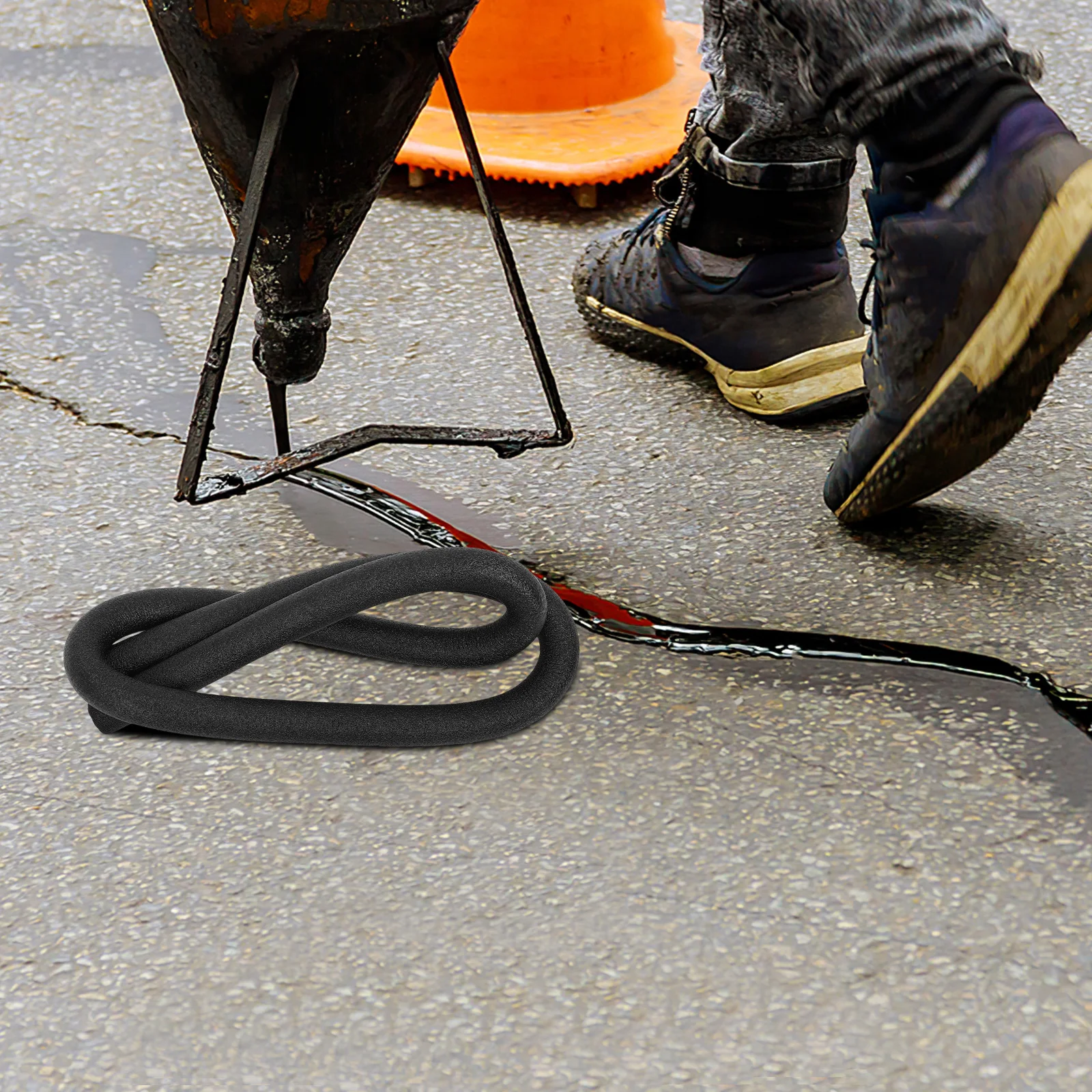 

Foam Backer Rod For Cracks Gap Filling Seal Strip Driveway Wall Window Door Asphalt Concrete Joint Repair Caulking Tool