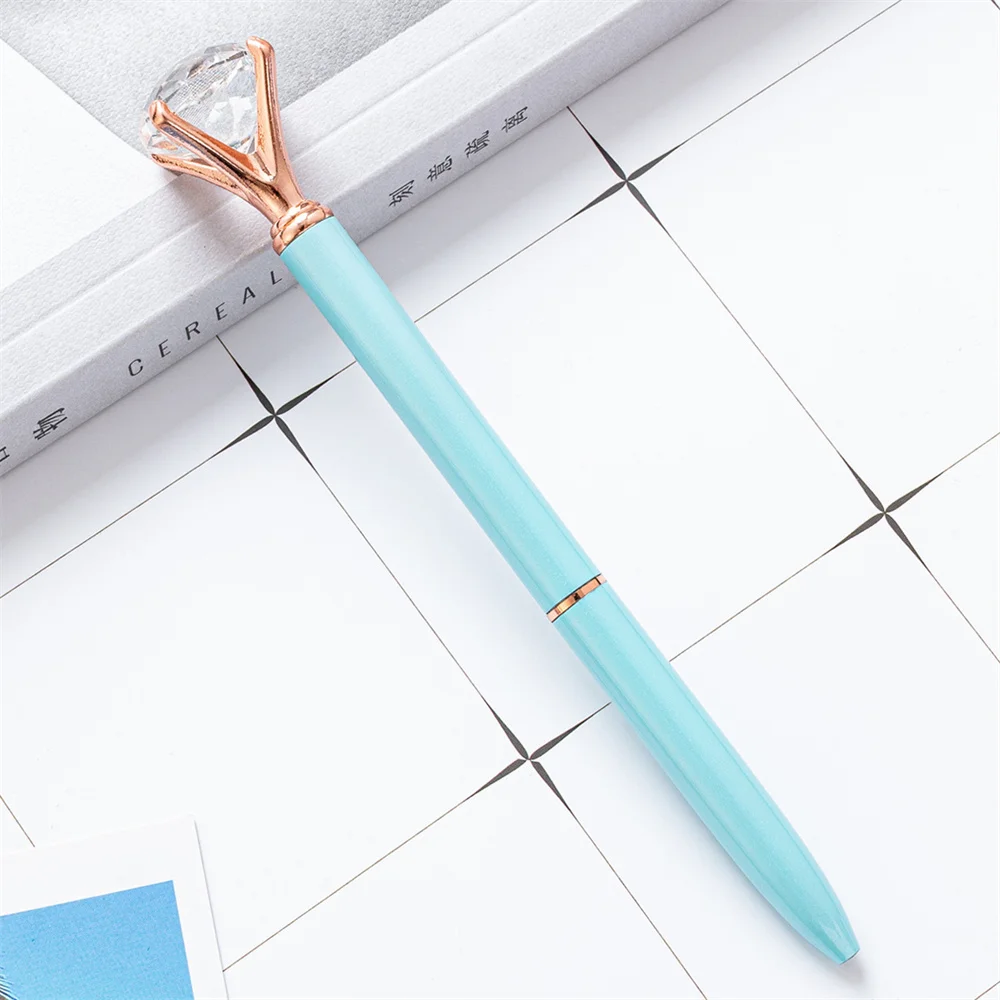 Schwarzer Stift, die perfekte Geschenkauswahl, stilvolles Design, Kristall-Kugelschreiber, glattes Schreiberlebnis, Schreibwarenstift für den Hausgebrauch