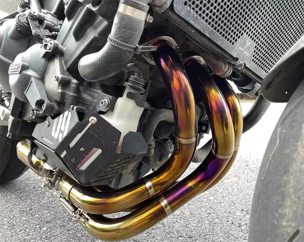 

Motorcycle Titanium Alloy Full Section Exhaust Pipe for Fz09 MT09 Mt-09 2014-2020 Motorcycle Escape Exhaust Muffler