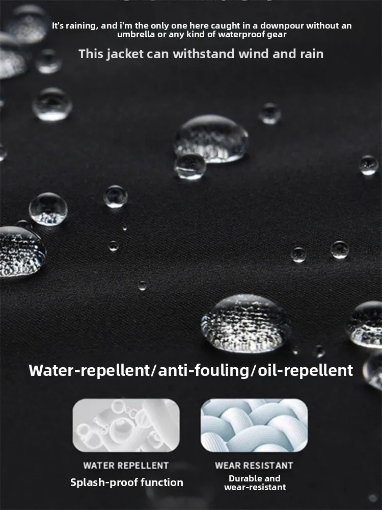 Heren Outdoor Waterdicht Winddicht Wandelen Jaet Koppels Faion Trendy Ritssluiting met capuchon Losse pasvorm
