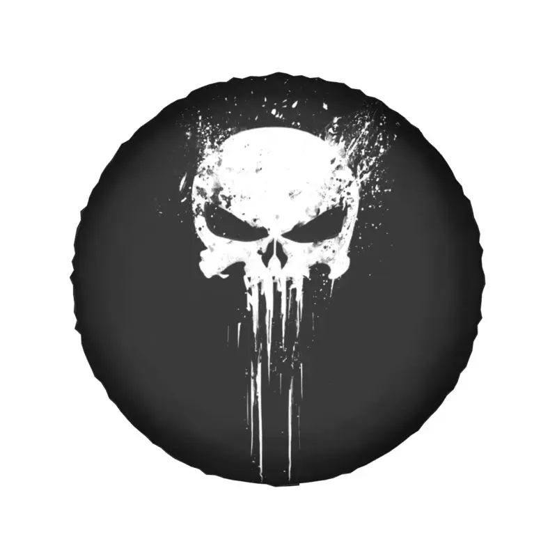 Punish Skeleton Skull Spare Tire Cover for Toyota Land Cruiser Prado 4WD 4x4 RV Car Wheel Protector 14\