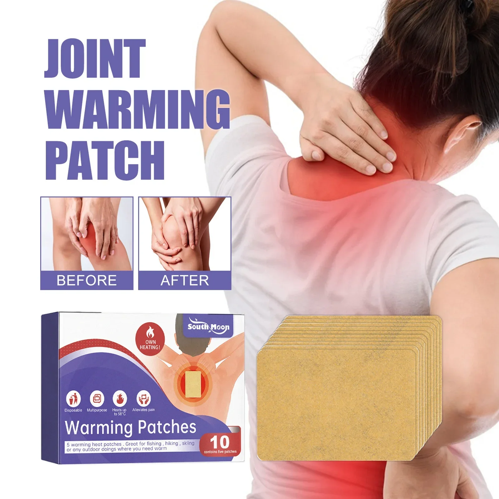 

30pcs Lumbar Spine Stickers Rheumatoid Knee Arthritis Treatment Low Back Muscle Strain Ache Cartilage Damaged Bone Pain Relief