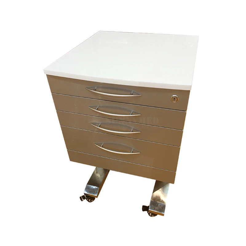 SY-YR05 Dental Furniture Cabinet Custom Durable for Clinic Design Stainless Steel Working Stable Mobile Dental Cabinet