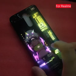 LED Coque Capa For Realme GT Master Edition Cover For Realme GT Master GT Neo 2 X50 X7 X2 Pro 8 7 Glass Flash Case Back Bumper