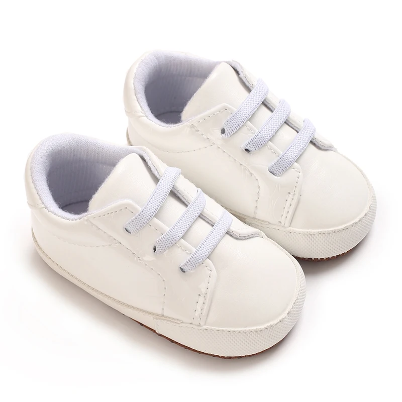 Boys' Soft Sided Walking Shoes New Baby Sports Casual Solid Color Children's Footwear for 0-1 Year Old