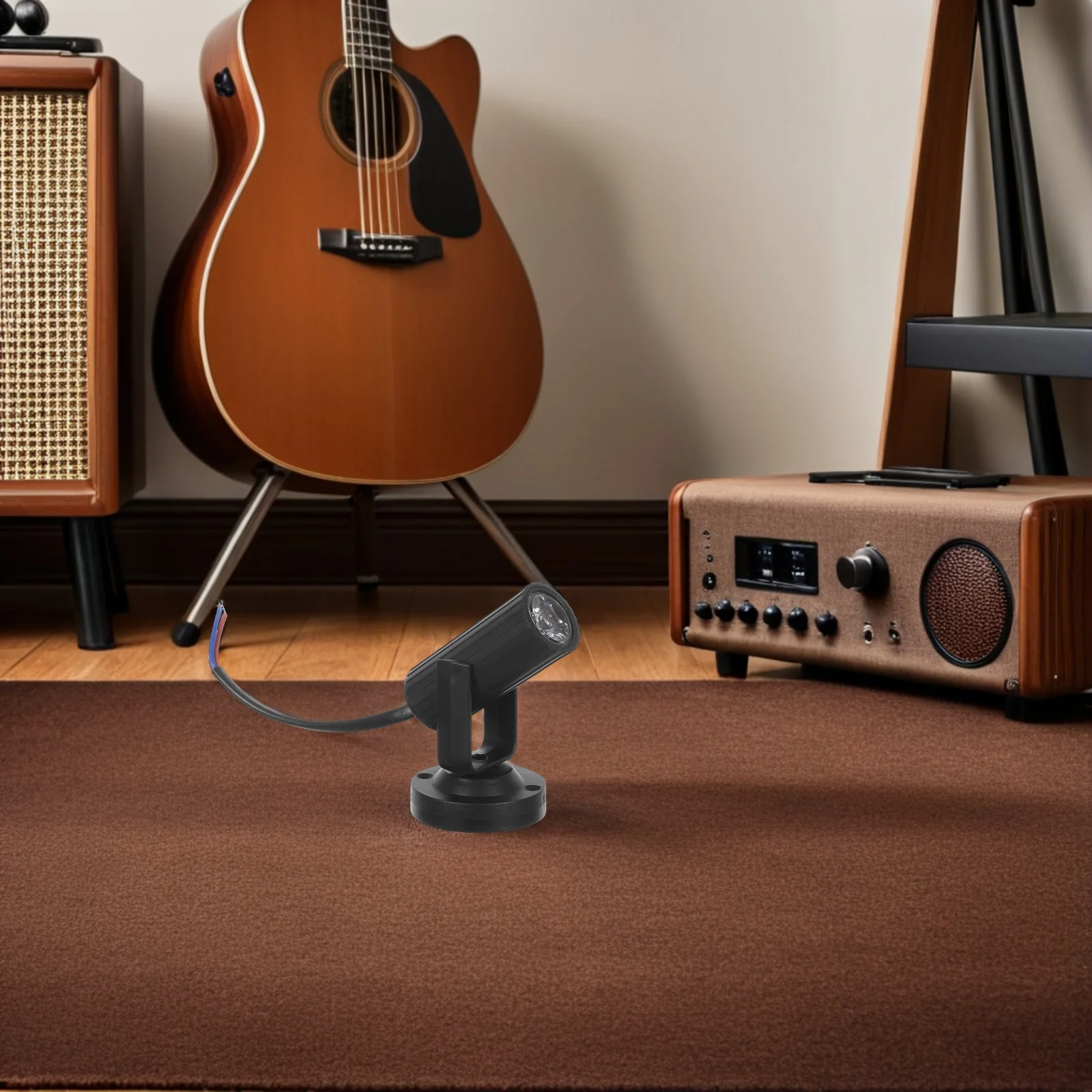 2 Pcs Stage Lighting LED Beam Spotlight Lights for Party Mini Disco Black Atmosphere Dj