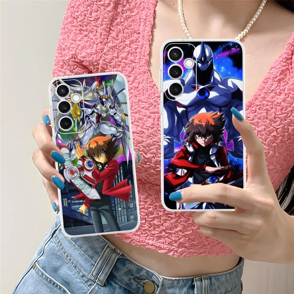 Yugioh Jaden Yuki Phone Case for Samsung Galaxy S25 S24 S23 S22 S21Plus FE Ultra Soft TPU Clear Shockproof Cover