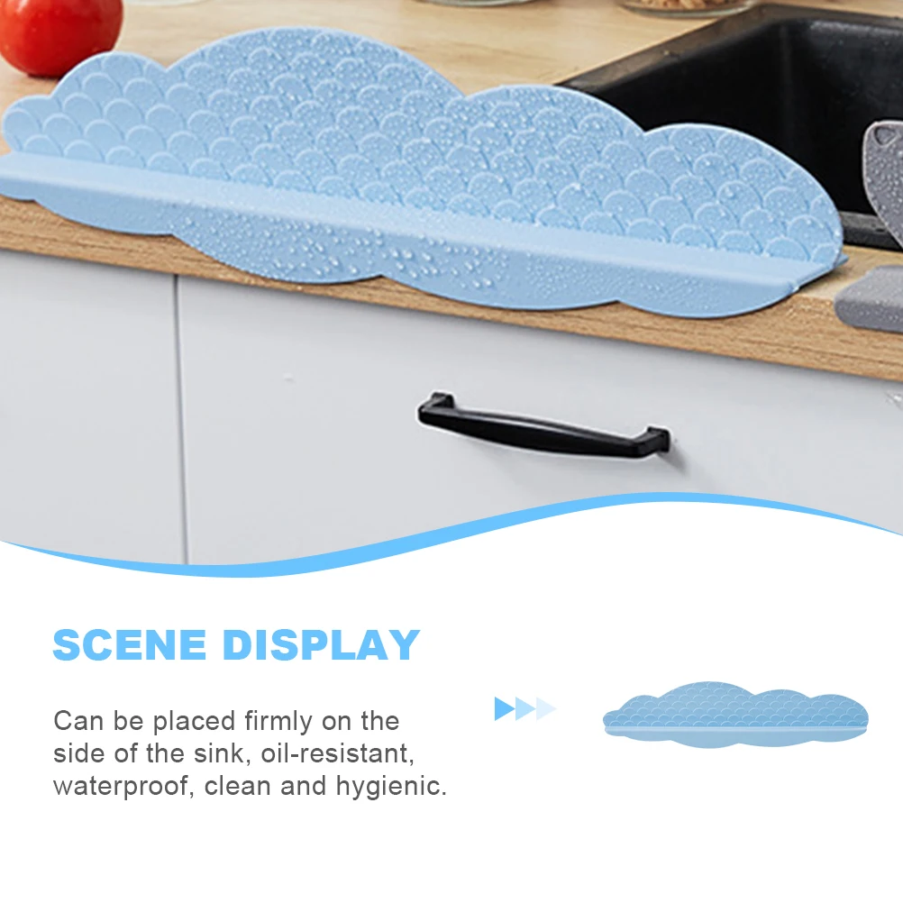 

Silicone Sink Baffle Board Kitchen Splashing Guard Suction Water Shield Faucet Protector Splash Mat Waterproof Cover Oil