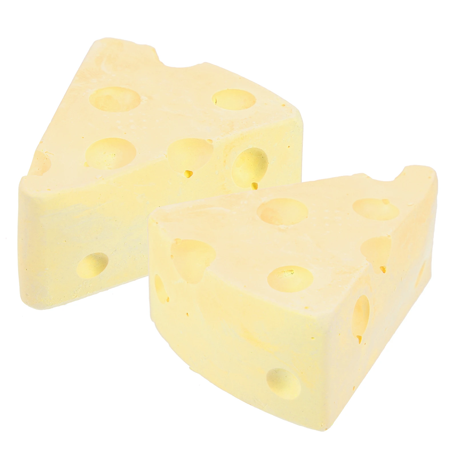 

2Pcs Molar Stones Cheese Shape Durable Hamster Guinea Pig Bunny Teeth Grinding Chewing Block Small Pets Hamster Toys