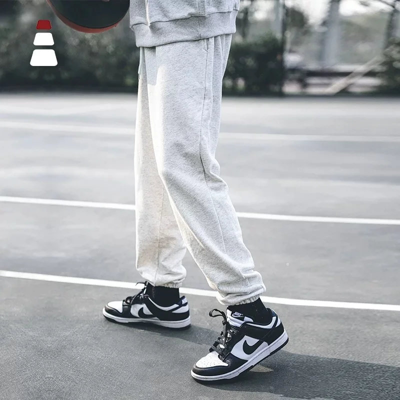 

Мужские спортивные трикотажные брюки свободного кроя American Sle для осени и весны, модные, трендовые, из полиэстера, молодежная одежда