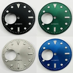 Nh38 29mm Green Grey Blue Black Watch Dial Green Luminous Watch Faces for NH38 Movement Replacement Parts