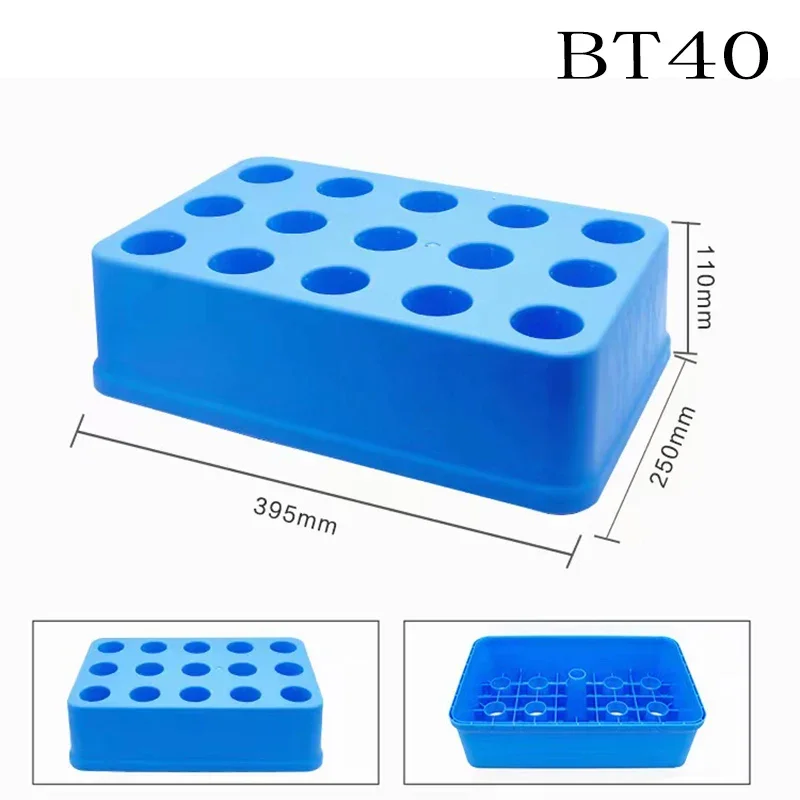 BT40 Tool Holder BT30 BT50 Storage Box Rack Milling Cutter Case Hard Plastic Tool Holder Organizer CNC Machining Center Tools