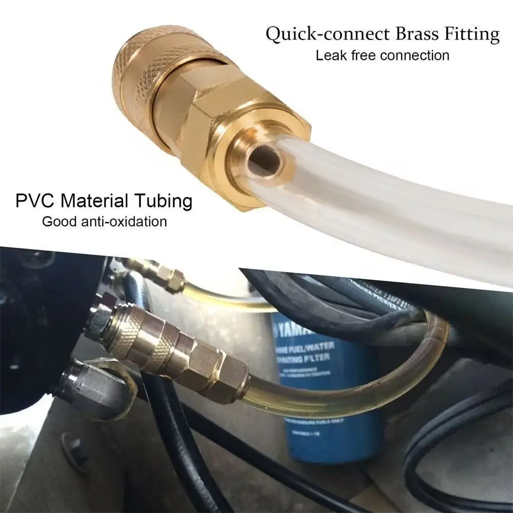 9mm Oil Filler Hose Bridge Tube Kit Secure Connection Compatibility Seastar Hydraulic Steering Hose Multifunctional Leak-free