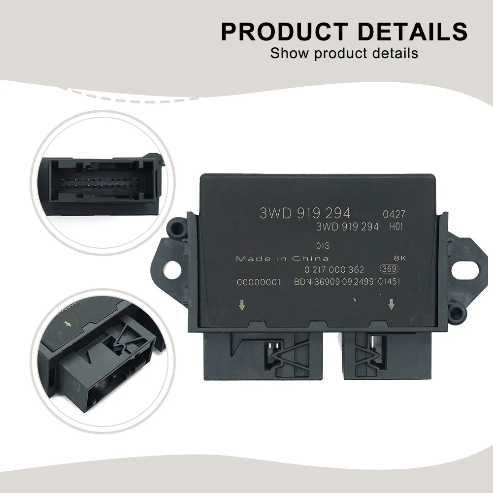 

OEM 3WD919294 DC Parking Module ABS Material Construction Brand New Condition Easy Installation Process Car Sticker