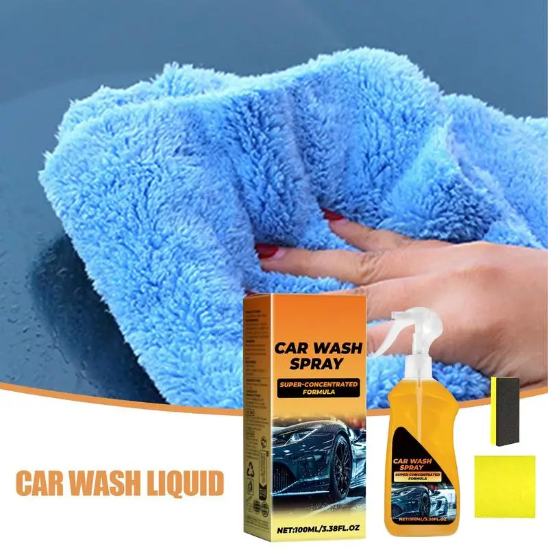 

Car Wash Liquid Gentle Headliner Cleaner For Car Interior Car Wash Shampoo Non-greasy Waterless Car Wash Car Glass Cleaner For