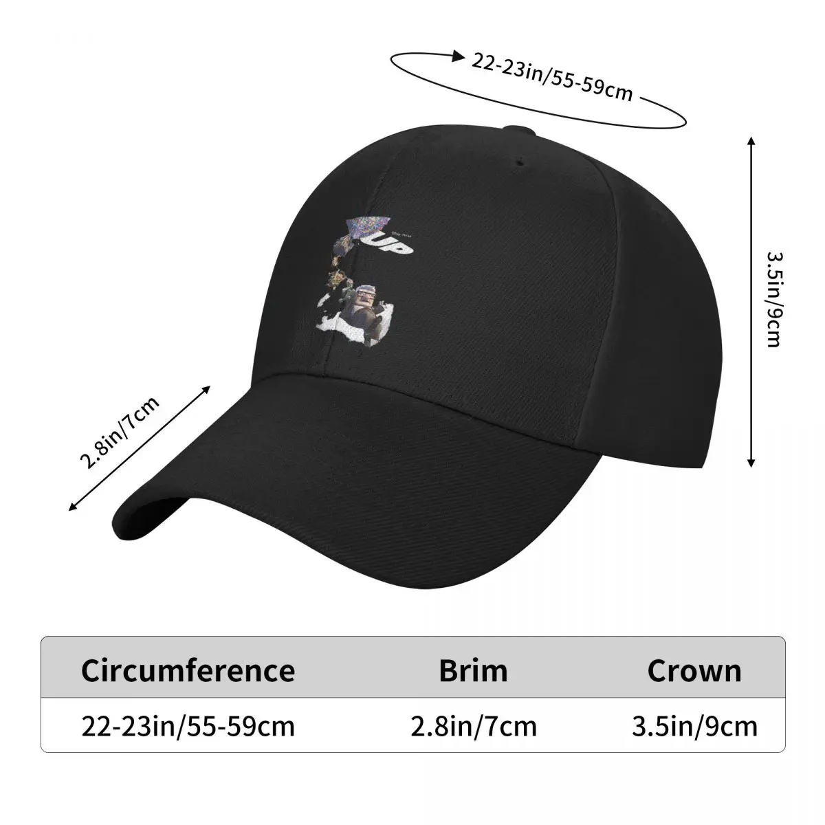 Men Women Up Cartoon Movie Poster Group Shot Graphic Cap Sport Baseball Cap Polyester Hat Sun Caps Adjustable Trucker Cap Autumn